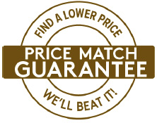 Price Match Guarantee — Find a lower price, we'll beat it
