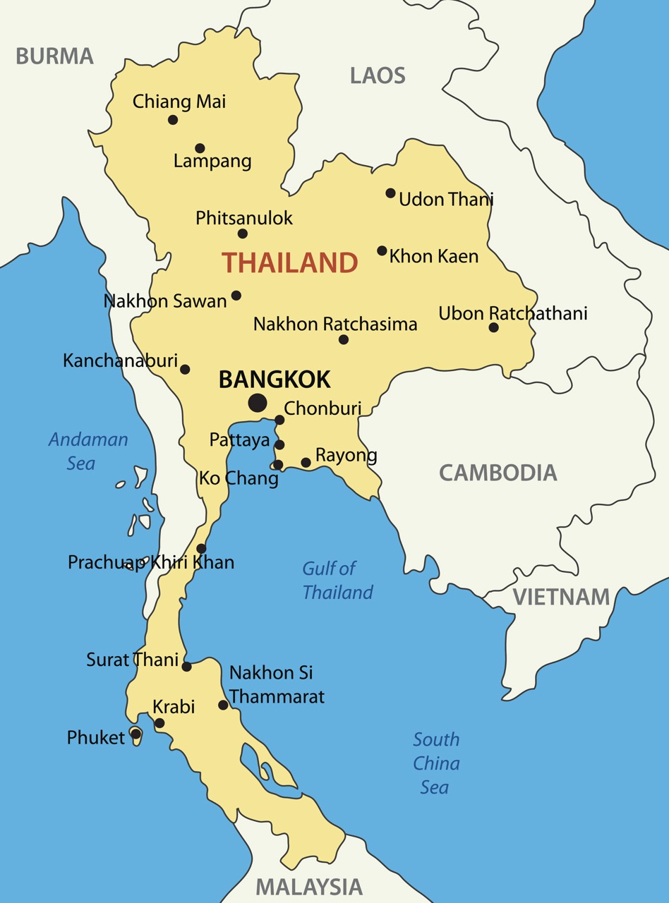 Map of Thailand