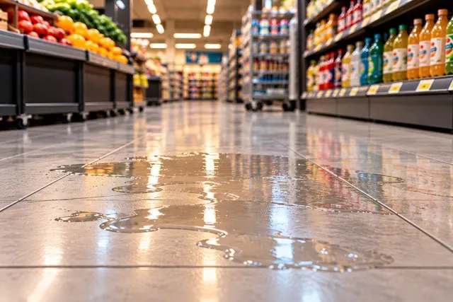 Slip at the supermarket