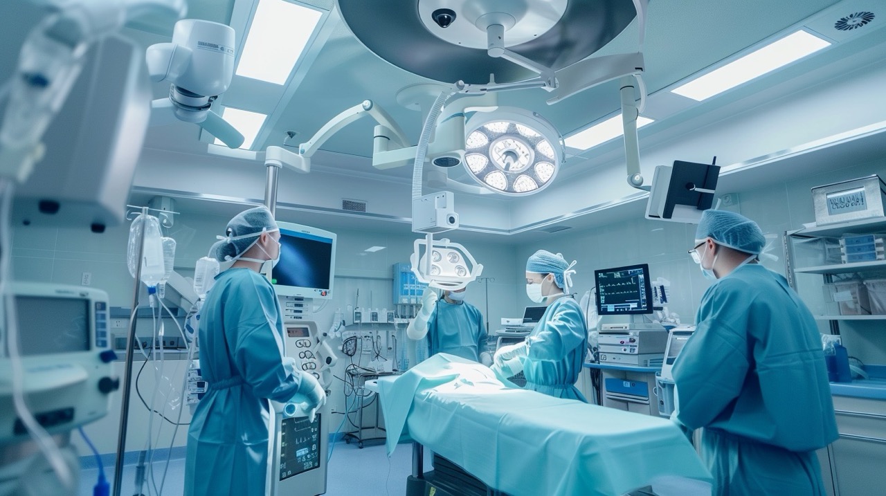 Surgery at the hospital