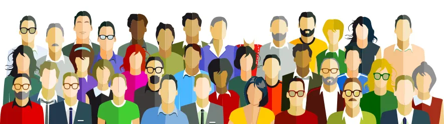 Group of people of different ages