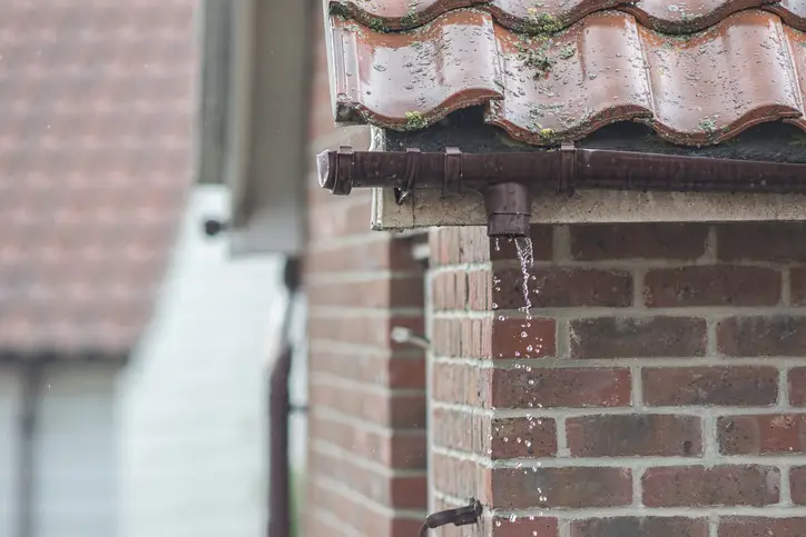 Defective roofing or gutters